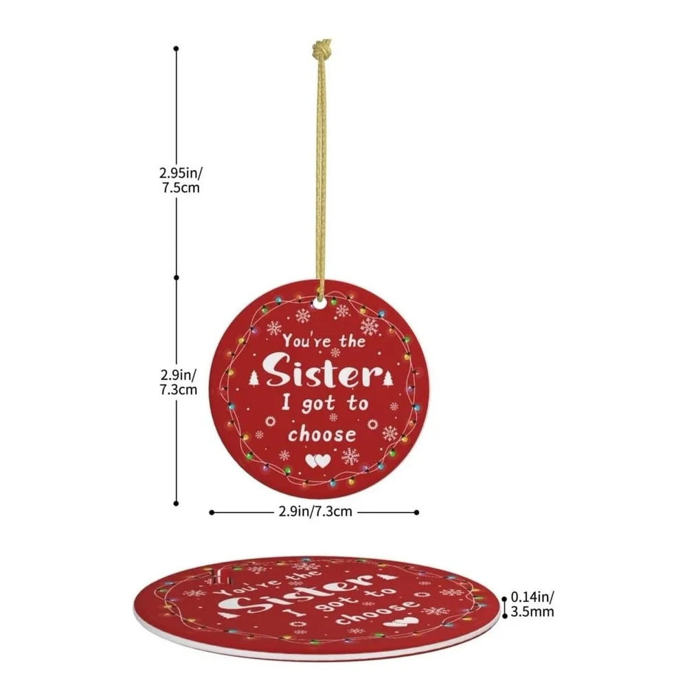 New Friend Christmas Ornament Good Friends Bestie Ornaments Friendship Xmas Deco